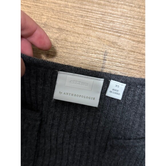 Anthropologie Ett:twa Amrita charcoal grey gray sweater - Picture 5 of 9